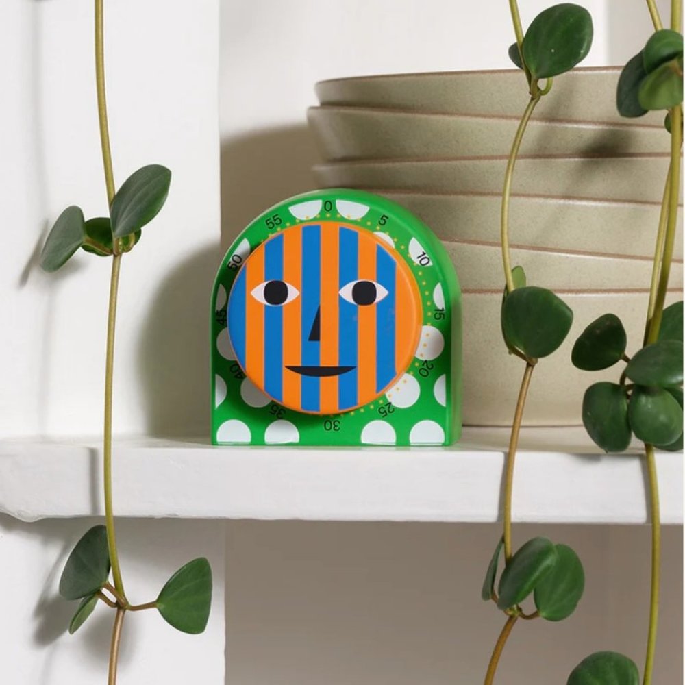 Super hip Dusen Dusen Areaware Kitchen timer, New in Box. Brooklyn Designer.